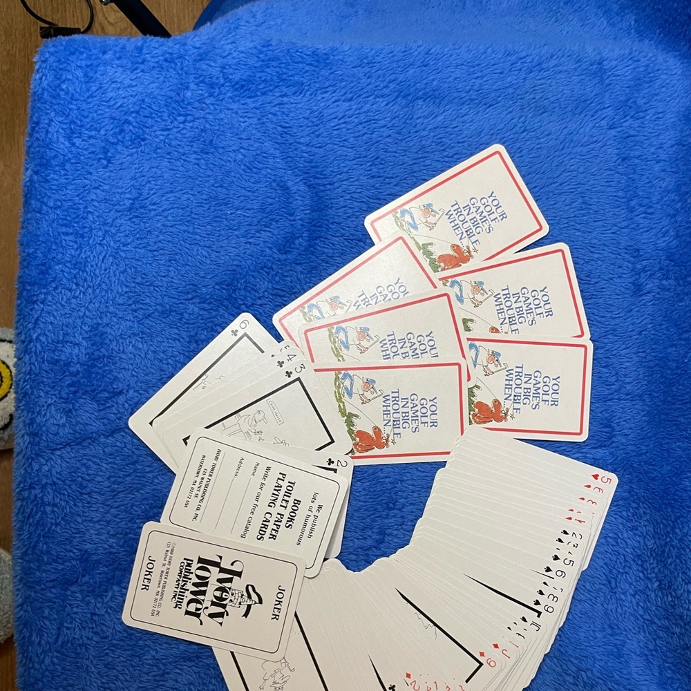 1988 Ivory Tower Publishing Playing Cards - Joking about Golf.
